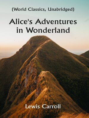 cover image of Alice's Adventures In Wonderland